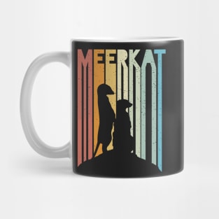 Meerkat Mongoose Kalahari Vintage Sunset Safari Africa Mug